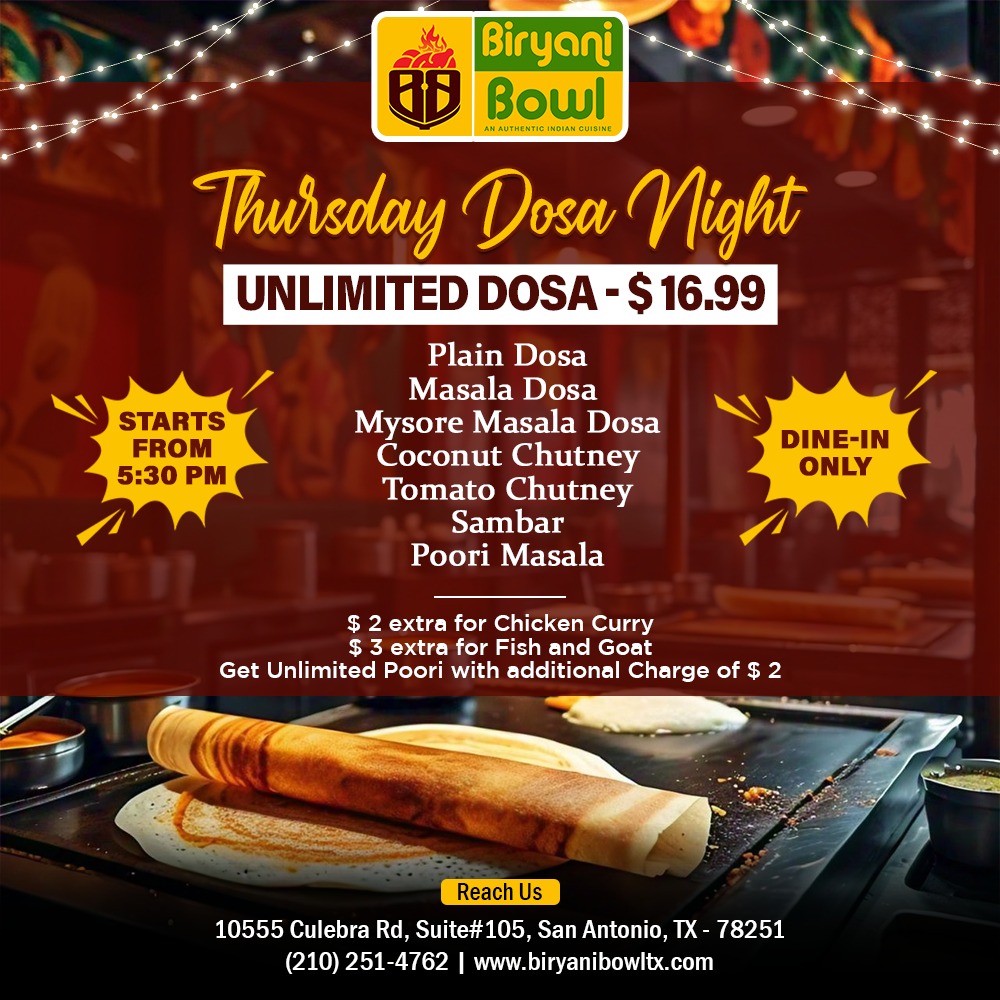 Thursday Dosa Night